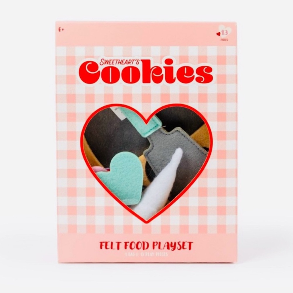 Target Bullseye Playground Valentine’s Day Sweetheart’s Cookies Felt Food Toys